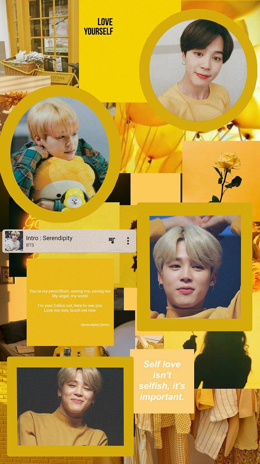 Jimin yellow aesthetic. Bts , Bts background, Jhope Yellow HD phone wallpaper