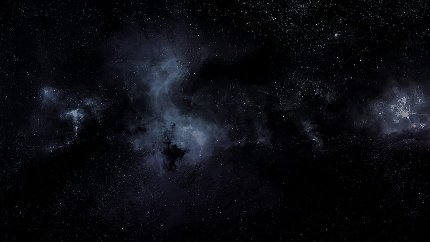 Espacio oscuro, nebulosa negra fondo de pantalla