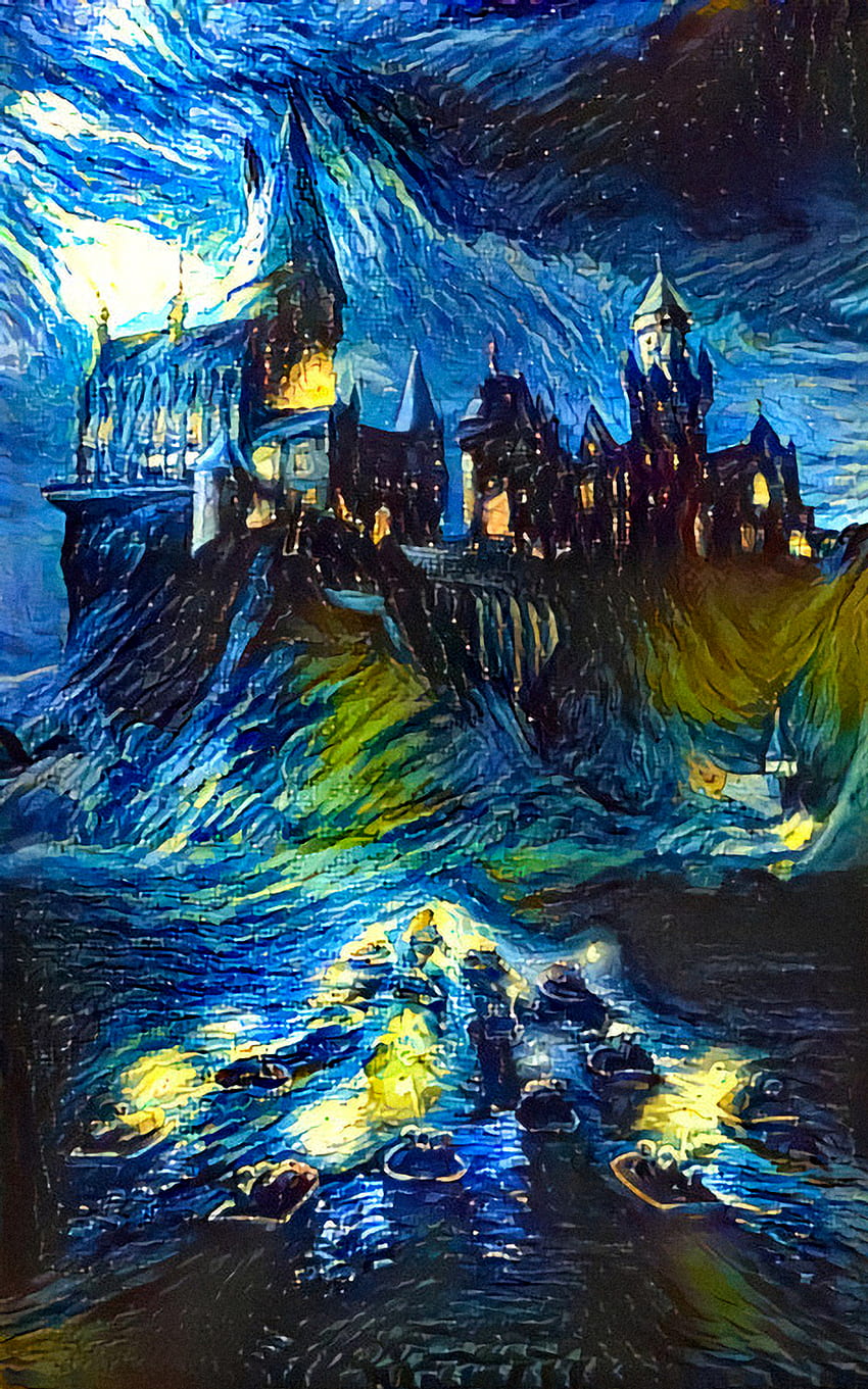 Notte stellata di Hogwarts: Harry Potter. Opere d'arte di Harry potter, Disegni di Harry potter, Harry potter Sfondo del telefono HD