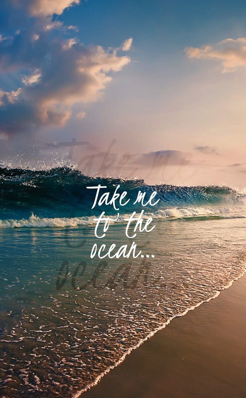 Cute Beach - iPhone Ocean Quotes - & Background , Pink Girly Beach HD phone wallpaper