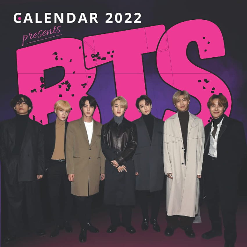 BTS CALENDAR 2022 BTS 2022 Calendar WIth Notes Section & Holidays & 14