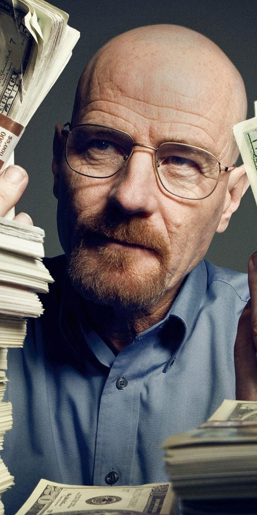 Breaking Bad, Walter White, Dollars, Heisenberg, Serie de TV para Huawei Mate 10 fondo de pantalla del teléfono
