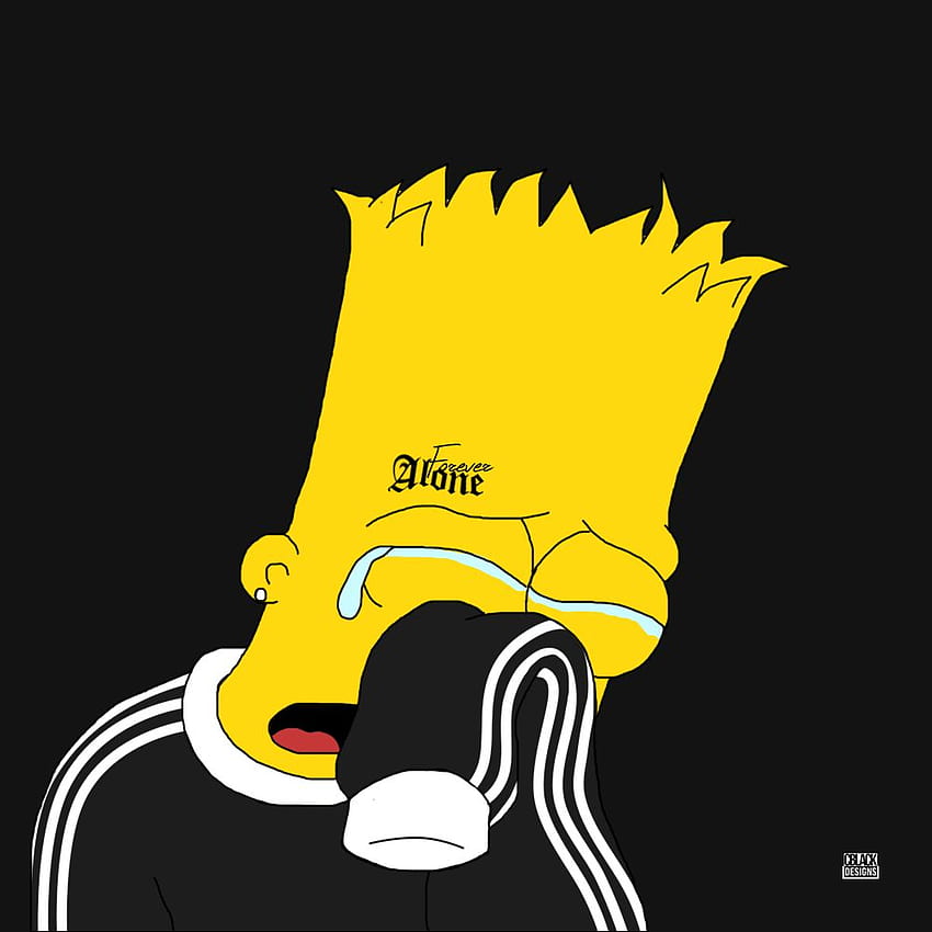 Download Sad Simpsons And Bart Image - Bart Simpson Sad Png Emoji,Simpson  Emoji - free transparent emoji 