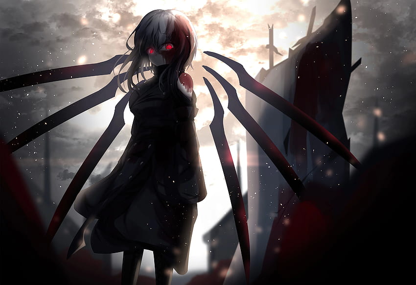Red Glowing Eyes Anime Girl , Anime, , , Background, and , Anime Glowing Eyes HD wallpaper