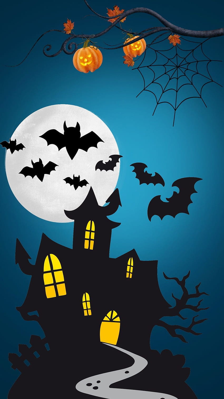 Casa Espeluznante. * Dibujos animados, animados y personas, Batman Halloween fondo de pantalla del teléfono