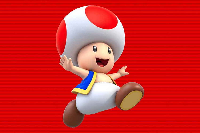 play as Toad in Super Mario Run HD wallpaper