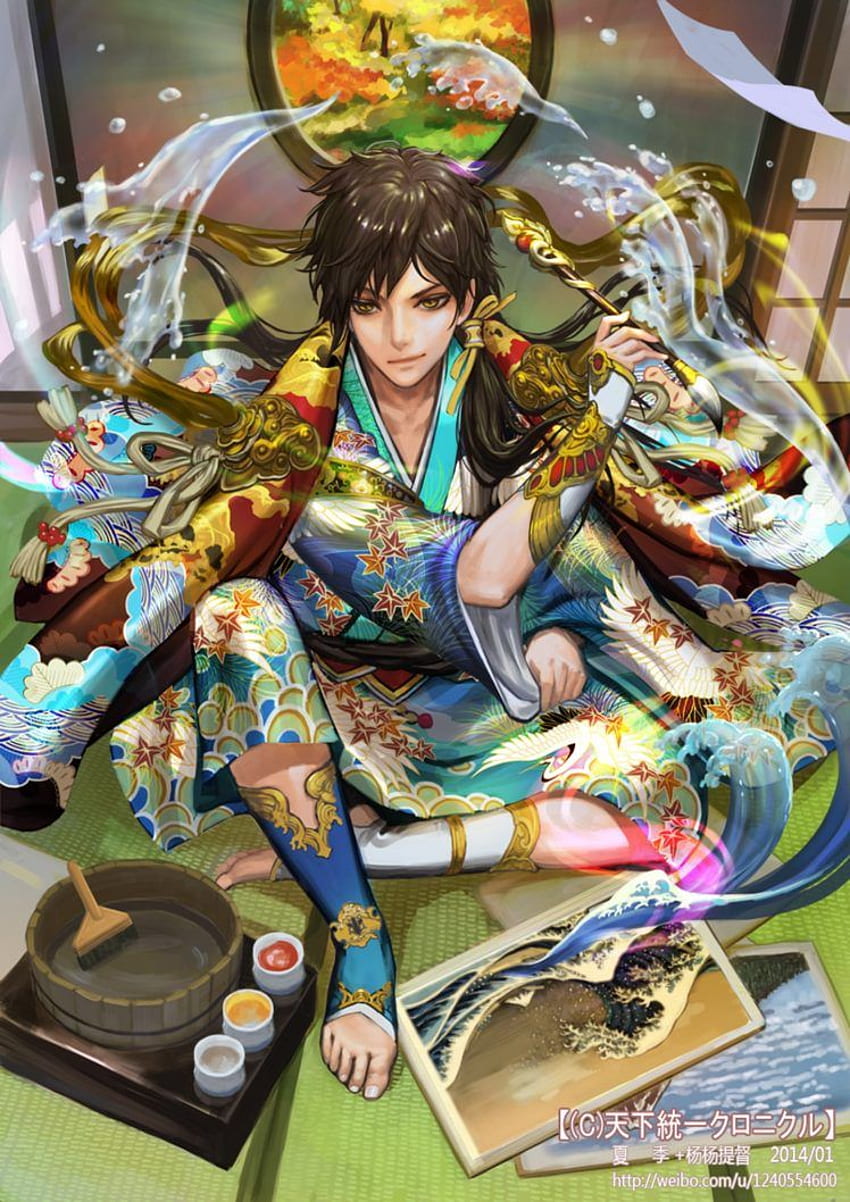 사이버 에이전트, Tenka, Touitsu, Chronicle, Anime, Video, Games, Anime, Character, Boy, Tattoo / 및 모바일 배경 HD 전화 배경 화면