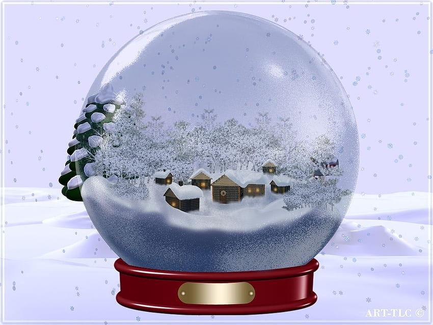 Snow Globe Screensaver. By ART TLC HD wallpaper