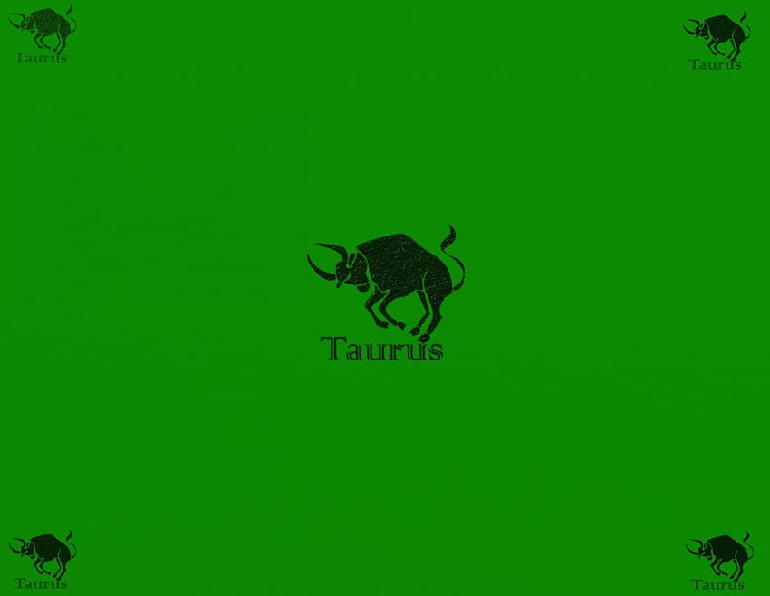 Taureau (MAI) signe de naissance, taureau, mai, taureau, vert Fond d'écran HD