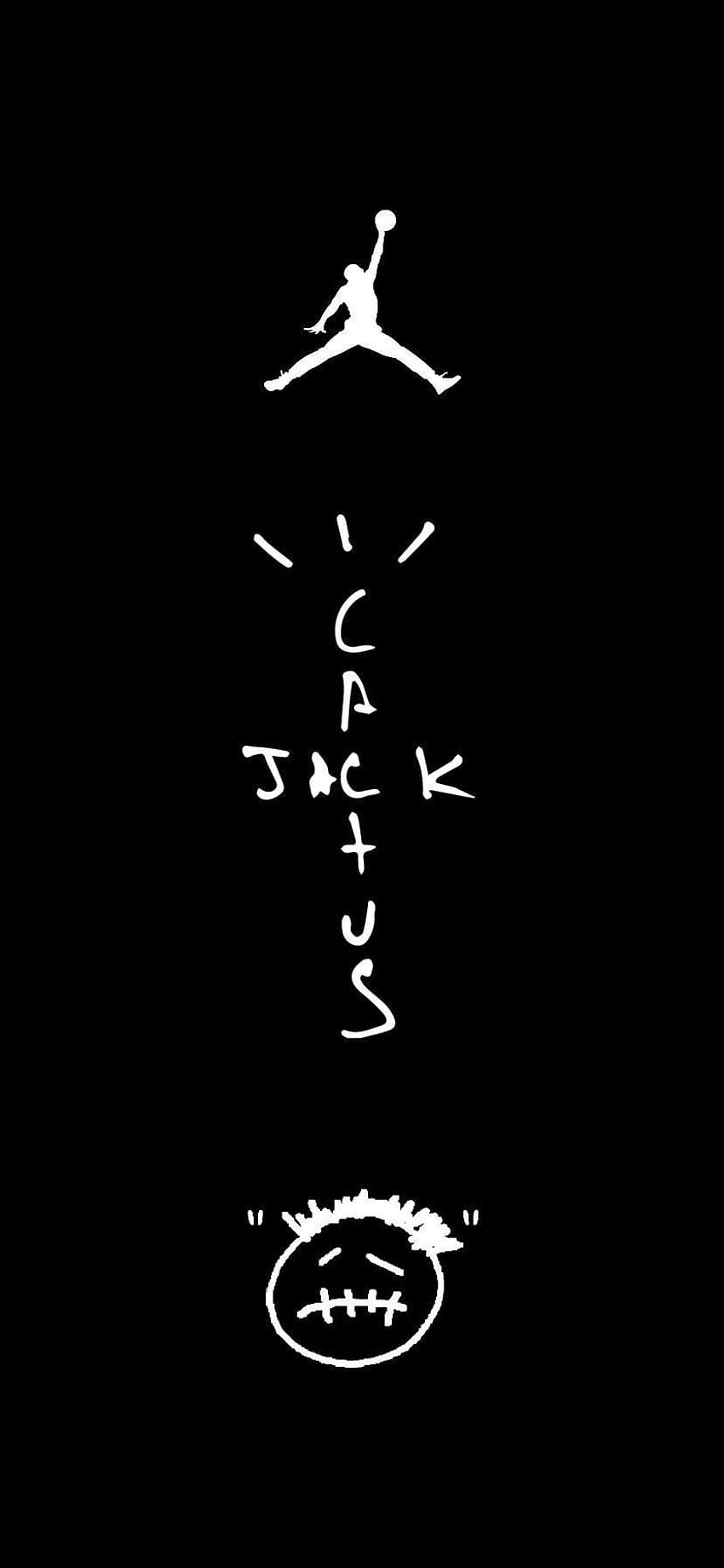 Ich habe einen Kaktus Jack Jordan gemacht! Tut mir leid, wenn es ein Lil Bland Lmao ist: Travisscott, Travis Scott Jordan HD-Handy-Hintergrundbild