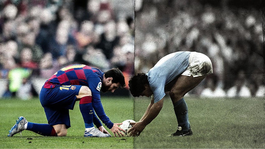 Messi And Maradona HD wallpaper