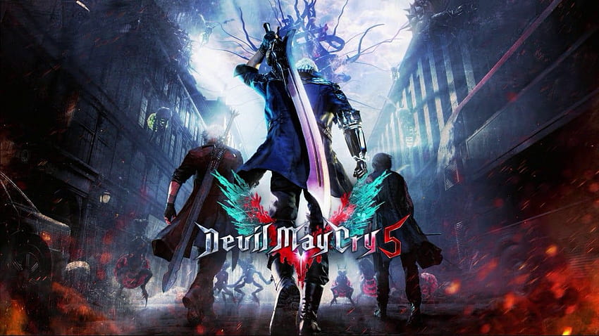 Devil May Cry 5, Devil May Cry 5 Logo HD wallpaper