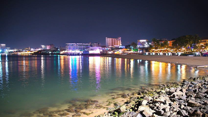 Pattaya Stadt und Hintergrund - HD-Hintergrundbild