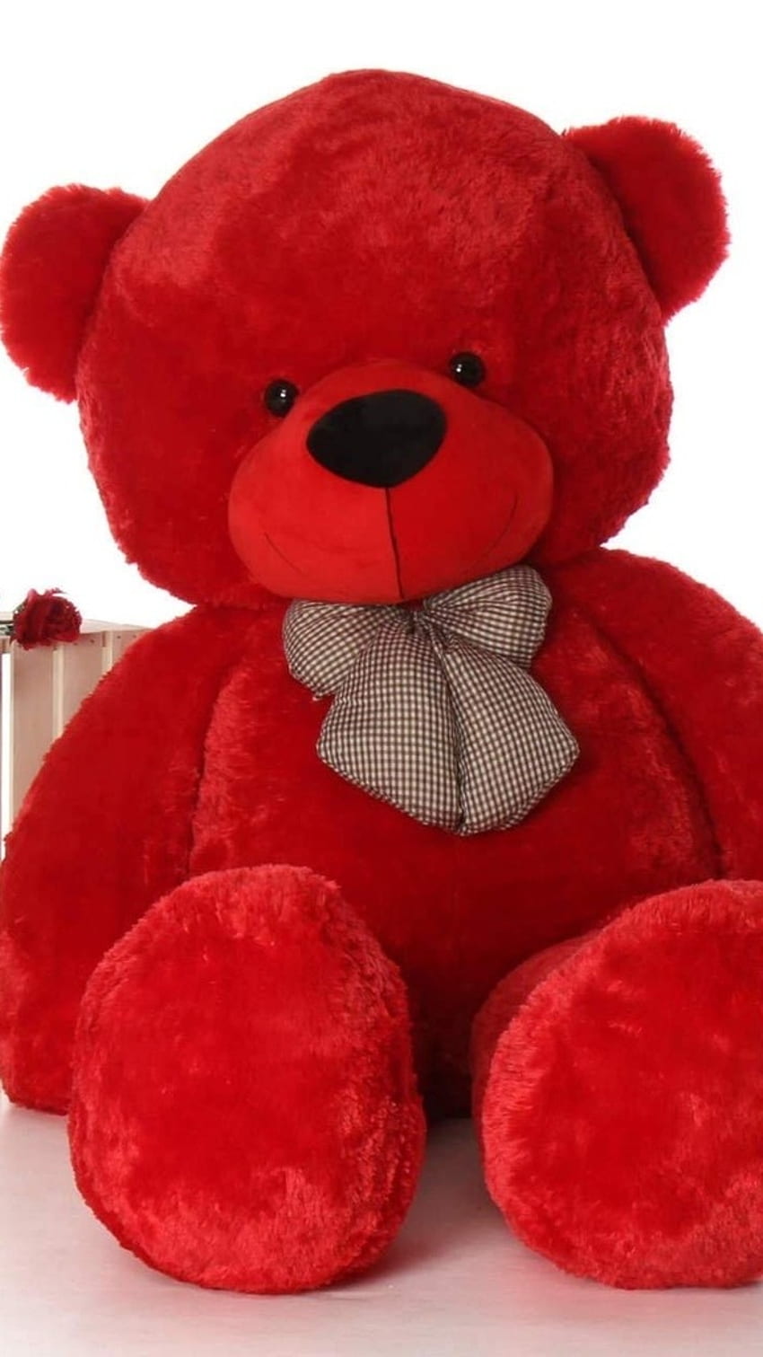 Cute Teddy, Big, Red, Teddy Bear HD phone wallpaper | Pxfuel