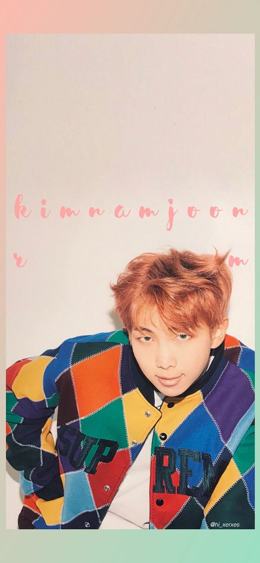 KIMNAMJOON BTS RM BANGTAN Rapmon Bts, Kim Namjoon Cute HD phone wallpaper