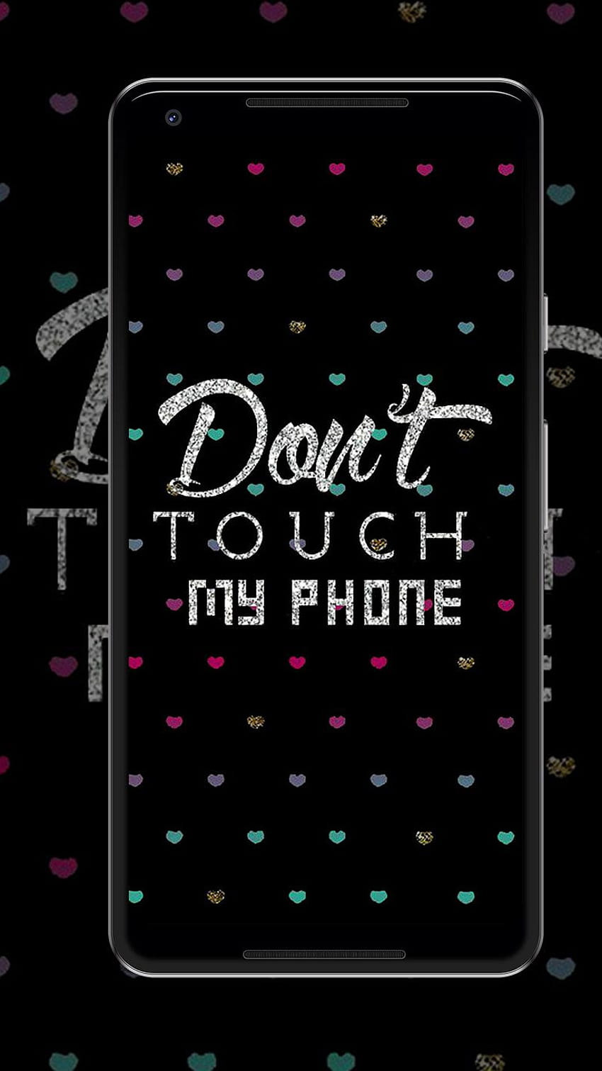 Don't Touch My Phone in Phone, don't touch my phone, 어둡고 검은색 HD 전화 배경 화면