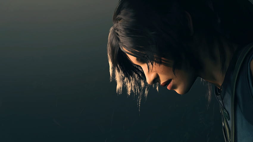 Shadow Of The Tomb Raider Lara Croft, y logotipo de Tomb Raider fondo de pantalla