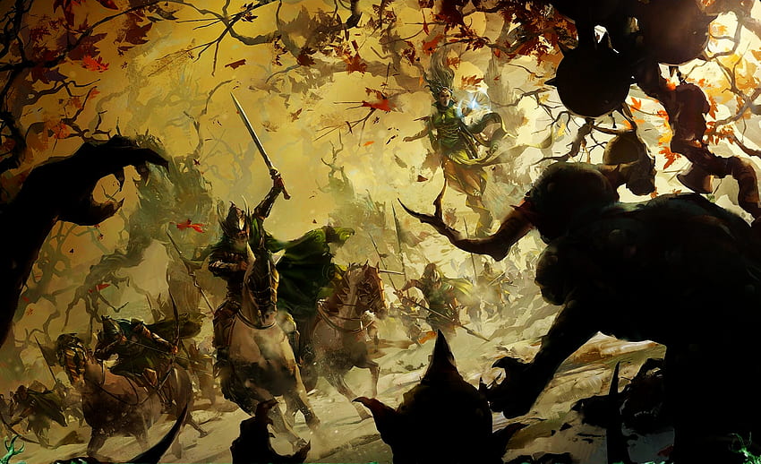 Just wanted to share this awesome Wood Elves I found : totalwar, Wood Elf HD wallpaper