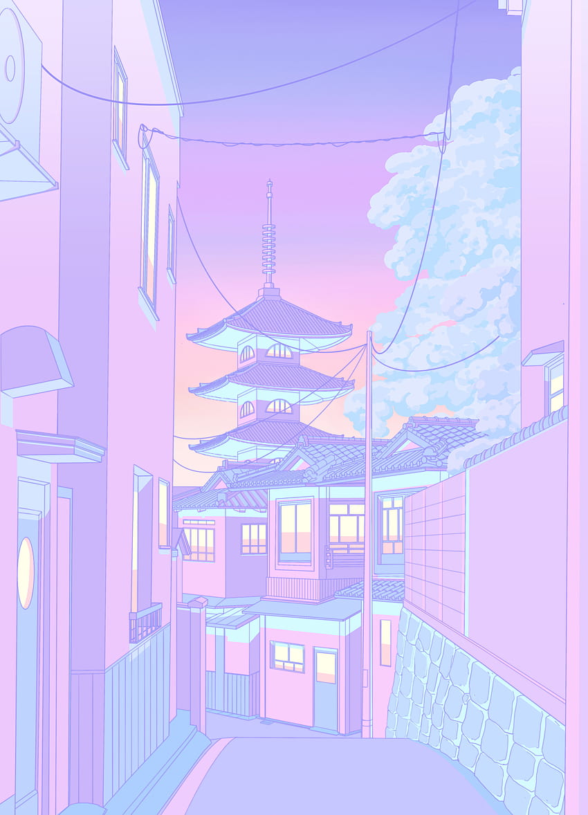 Illustration, Pastel Japan HD phone wallpaper | Pxfuel