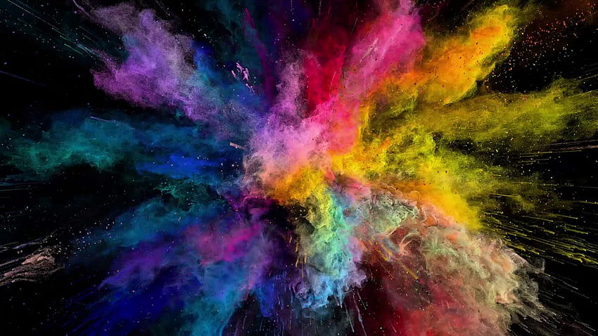 Powder Explosion, Chalk Explosion HD wallpaper