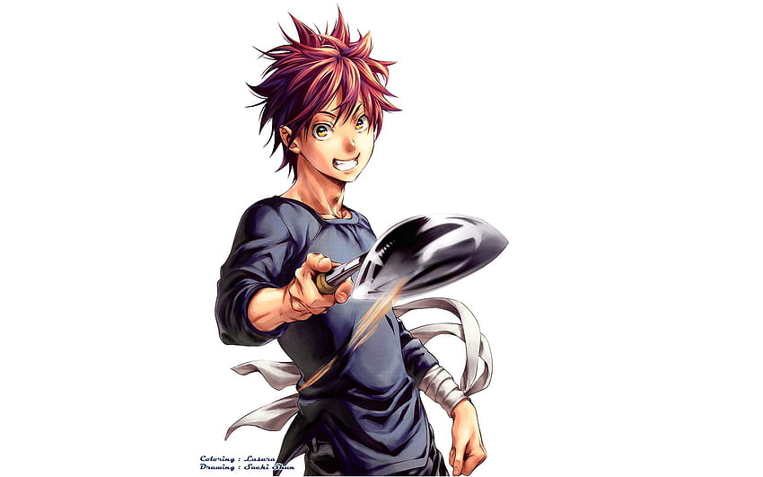 Wallpaper anime boy, artwork, sōma yukihira, shokugeki no soma desktop  wallpaper, hd image, picture, background, 91aba0