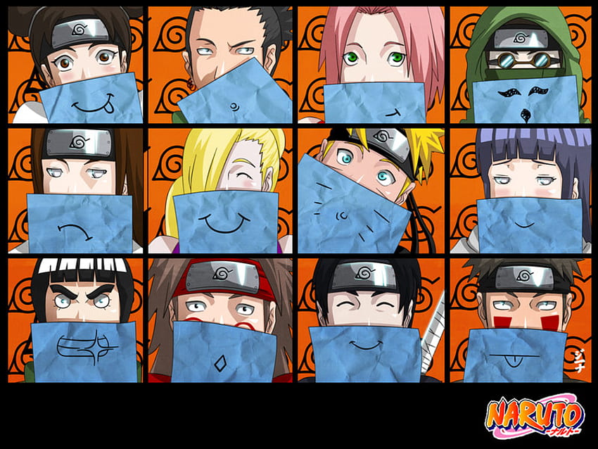 Naruto Funny Faces, naruto, anime, divertente, sorridente Sfondo HD