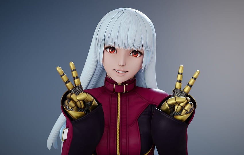 girl, smile, fighter, gesture, King of Fighters, Kula Diamond, Me for , section рендеринг HD wallpaper