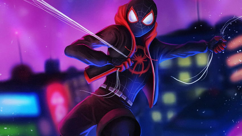 Miles Morales, Spider Man, Animation, , Creative, Spider-Man Miles Morales HD wallpaper
