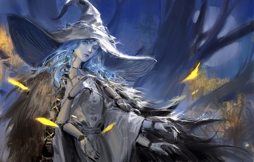 Blue Eyes Ranni the Witch Big Hat HD Elden Ring Wallpapers
