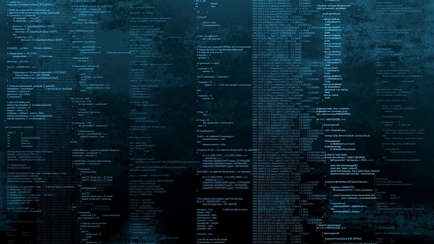 Codierung für Doom, Tech, Computer, schirm, Spiel, Doom, Unterhaltung, Wörter, Zahlen, Symbol, Code, Schwarz, Codierung, Programmierung, Blau / und mobiler Hintergrund HD-Hintergrundbild