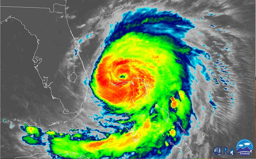 L'ouragan Dorian se dirige vers un éventuel débarquement dans les Carolines, l'ouragan Mitch Fond d'écran HD