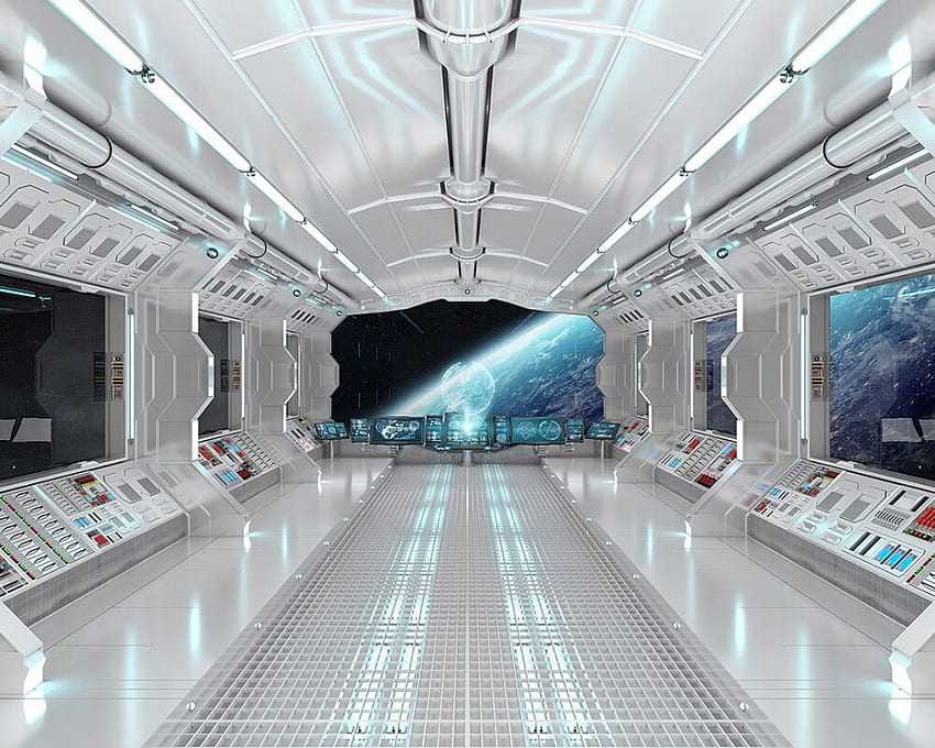 Arquitetos Paper «Spaceship 1» DD109125, Interior da nave espacial papel de parede HD
