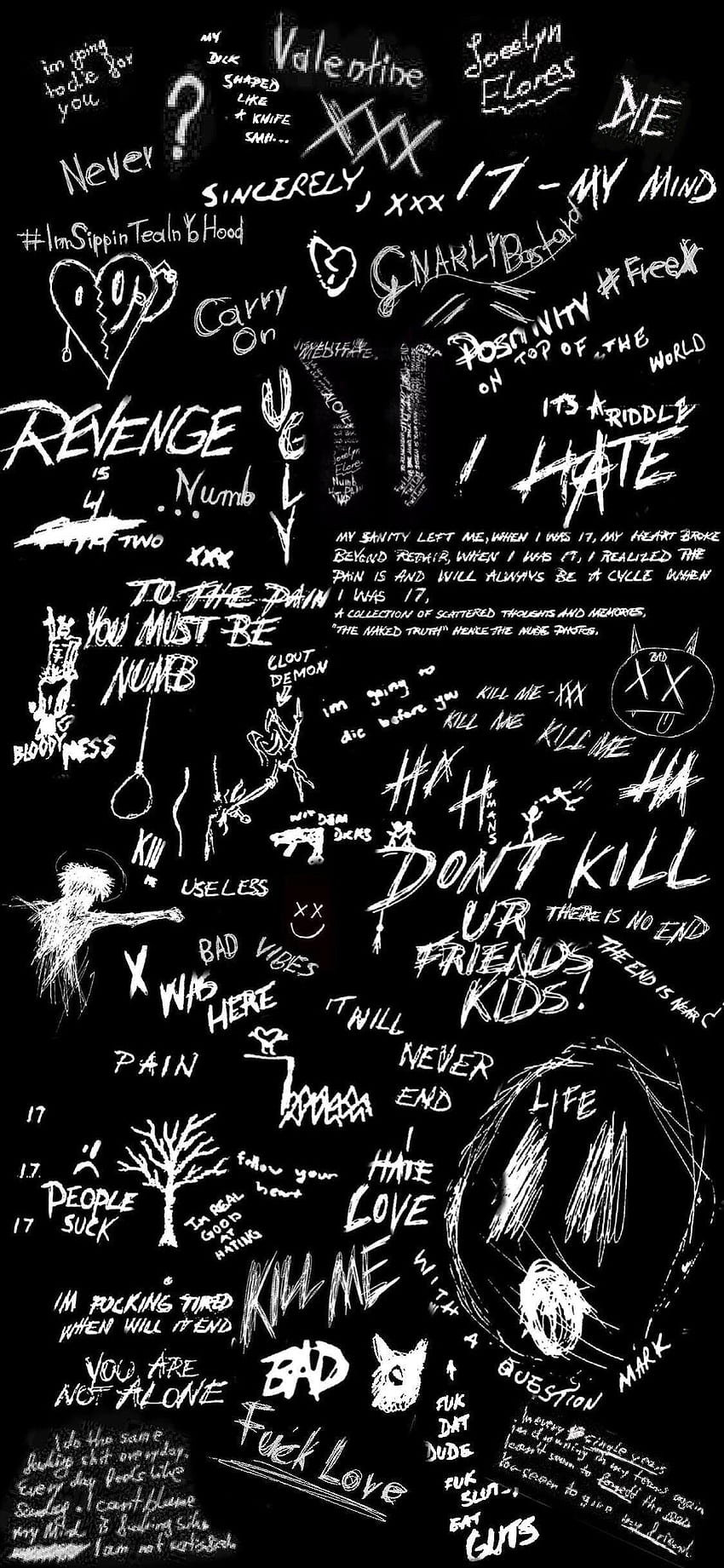 Xxxtentacion Revenge、XXXTentacion Drawing HD電話の壁紙