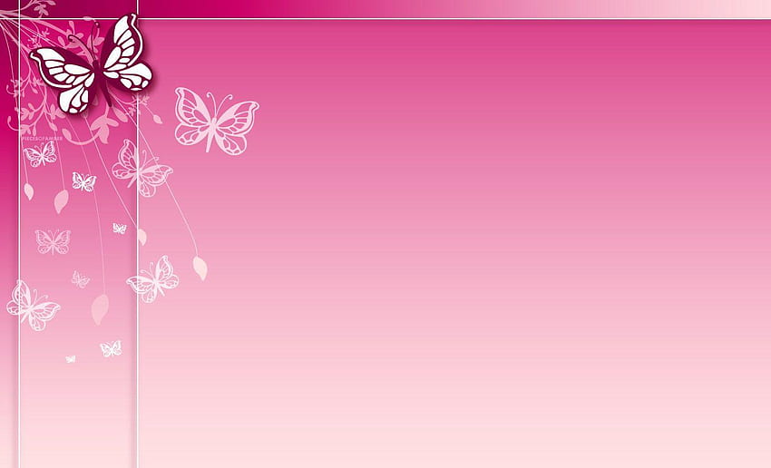 Pink Butterfly Background HD wallpaper
