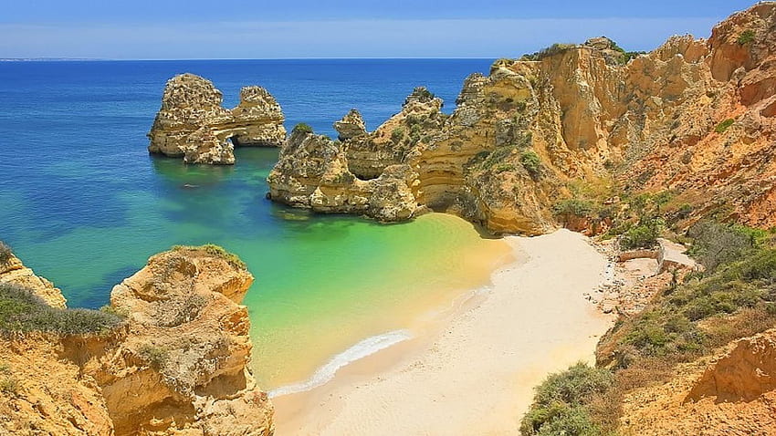 R ] Playa del Algarve Portugal []. LagosAlgarve fondo de pantalla