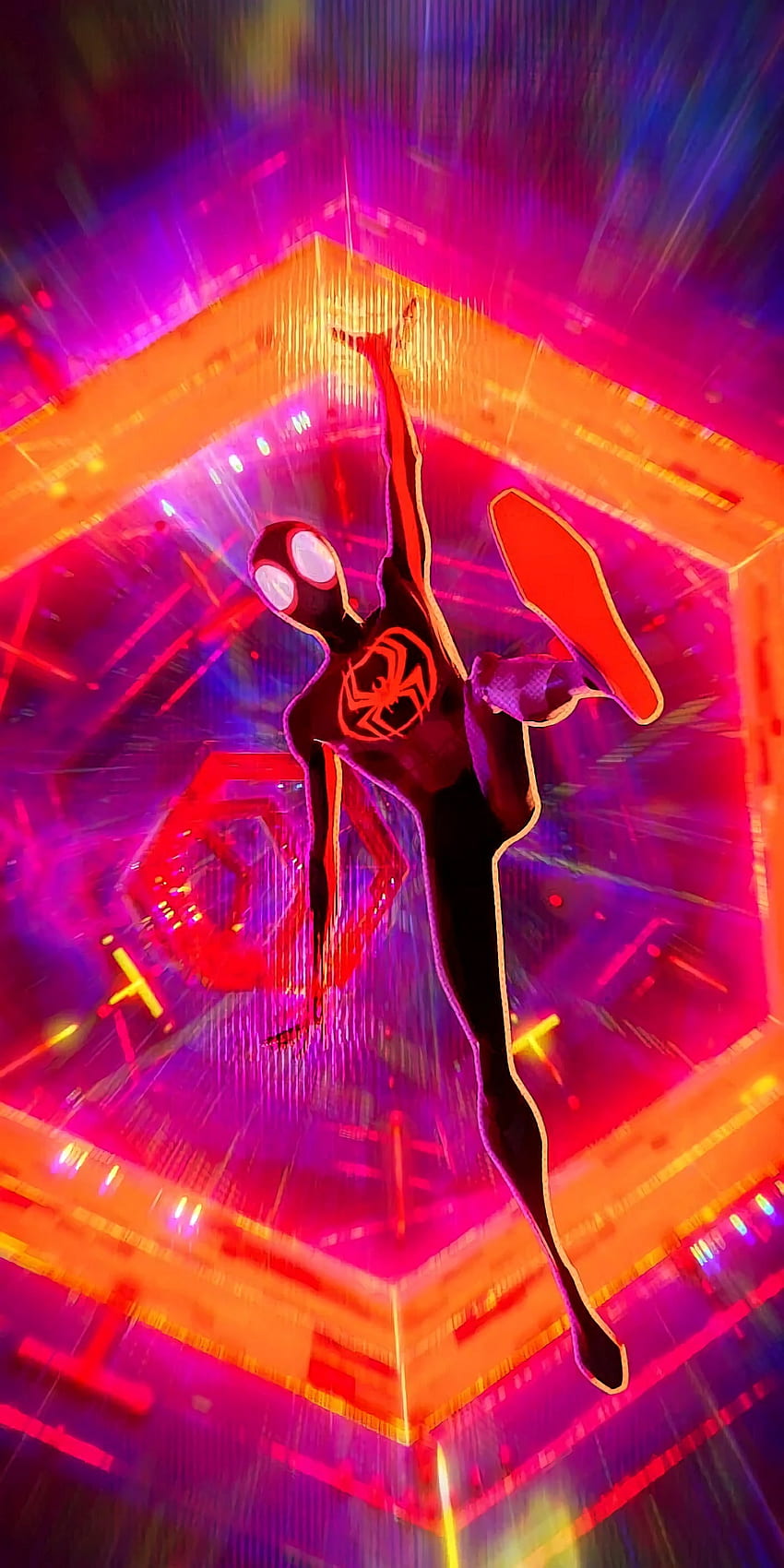 Spider Man Across The Spider Verse [] : R ComicWalls สไปเดอร์แมนสีม่วง วอลล์เปเปอร์โทรศัพท์ HD