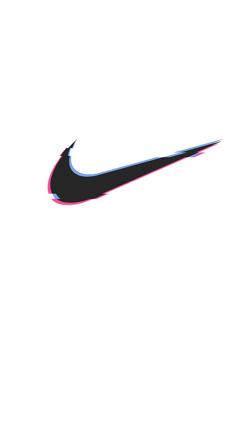 Nike Glitch, symbol, minimal, cool, design, effect, logo, style, adiddas HD phone wallpaper