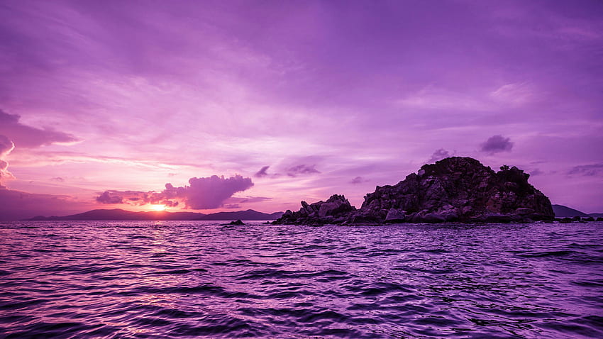 Nature & Landscape British Virgin Islands Sunset HD wallpaper