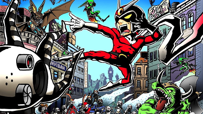 Viewtiful Joe and Background HD wallpaper