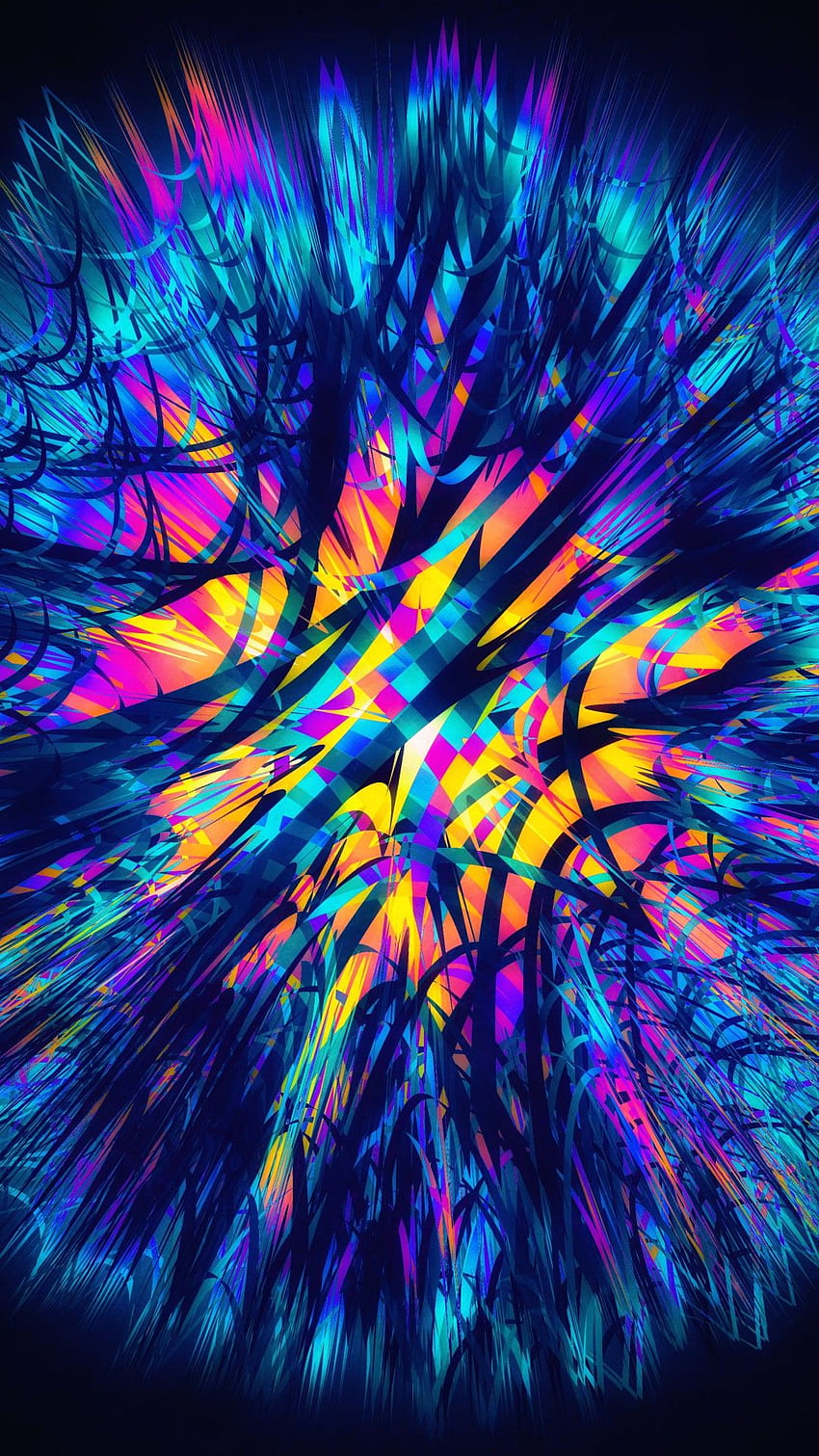 Iphone . Arte fractal, Água, Arte psicodélica, Roxo, Arte colorida Papel de parede de celular HD