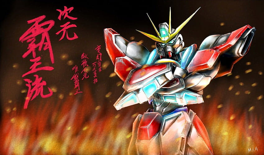BUILD BURNING GUNDAM . Gundam , Gundam, Gundam build fighters try HD wallpaper