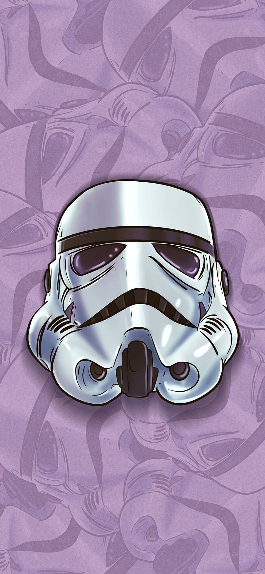 Star Wars Stormtrooper Helmet Purple - Star Wars Background, Purple Star Wars Phone HD phone wallpaper