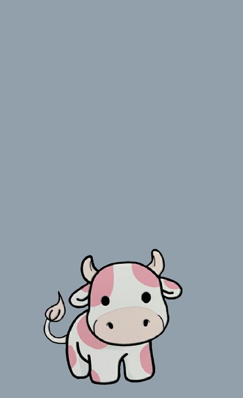 Download Adorable Kawaii Cute Cow Illustration Wallpaper  Wallpaperscom