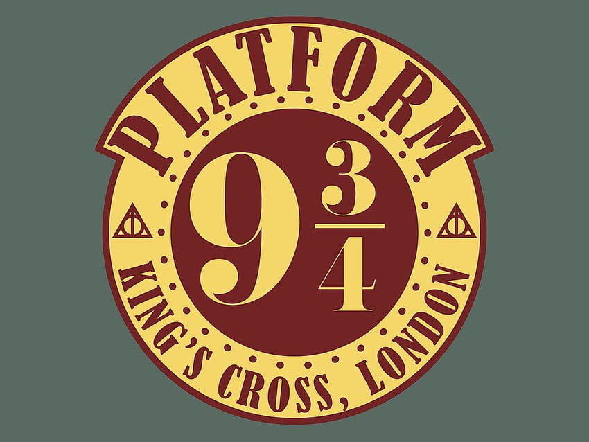 Платформа Хари Потър 9 3 4 векторна значка. Създаден в Adobe, платформа 9 3/4 HD тапет