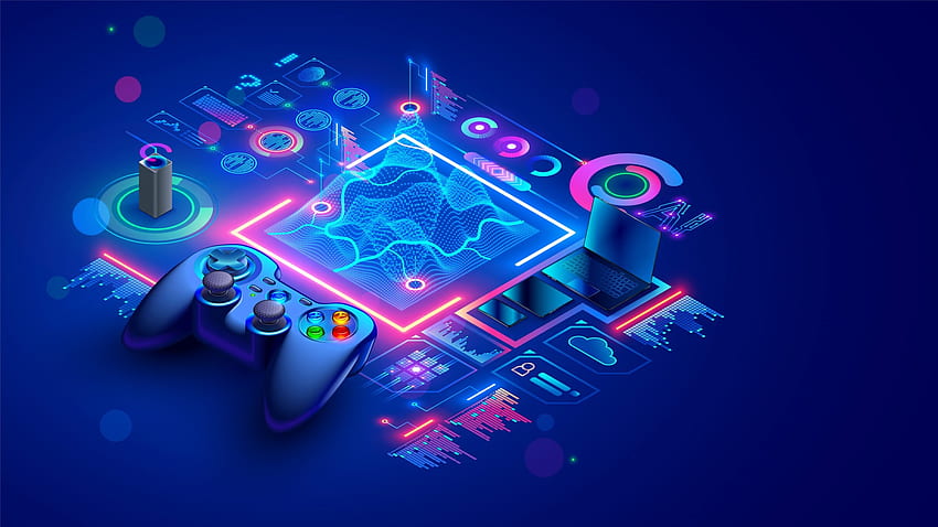 Mobile game development vector illustration concept template background  isolated 2930773 Vector Art at Vecteezy