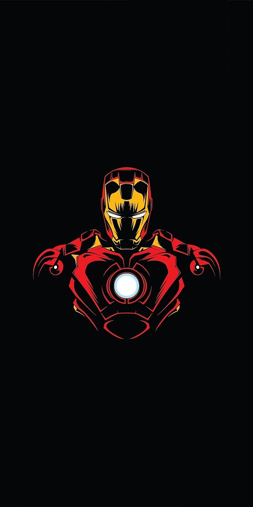 Héroe, hombre de hierro, minimalista. Marvel, arte de Spiderman de Marvel, superhéroe, tableta minimalista de los Vengadores fondo de pantalla del teléfono