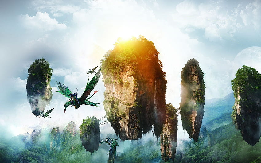Avatar de vol pandora navi avatar, paysage d'avatar Fond d'écran HD