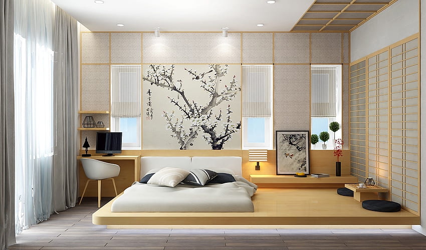 Bedroom Minimalist Interior Design, Minimal Interior HD wallpaper