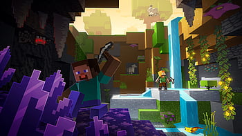 Minecraft Caves & Cliffs part 2 launches this month with its huge world ...