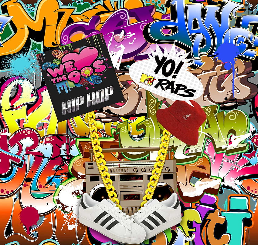 90s Hip Hop Graffiti Wall Theme Party graphy Backdrops No Wrinkle – ubackdrop, 90s Graffiti HD wallpaper